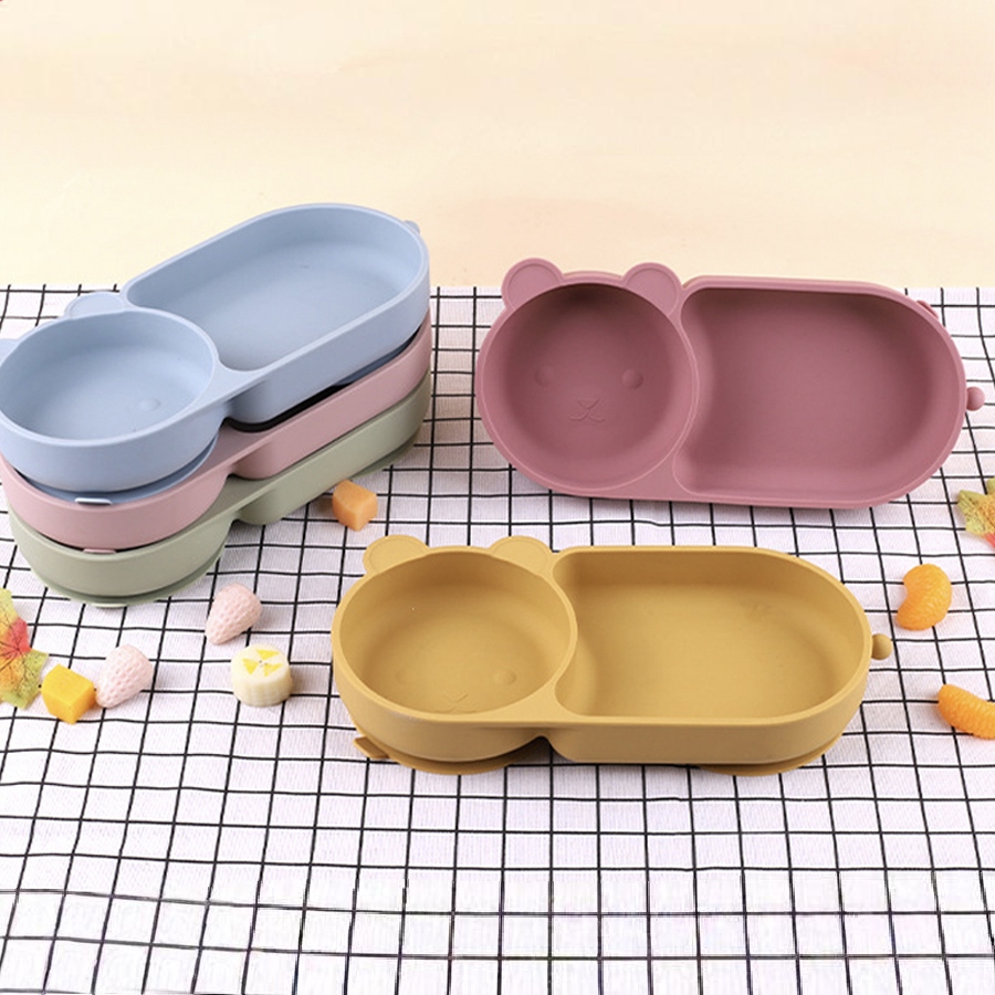 Baby Food Grater - Baby Silicone Suction Cup Bowl Cute