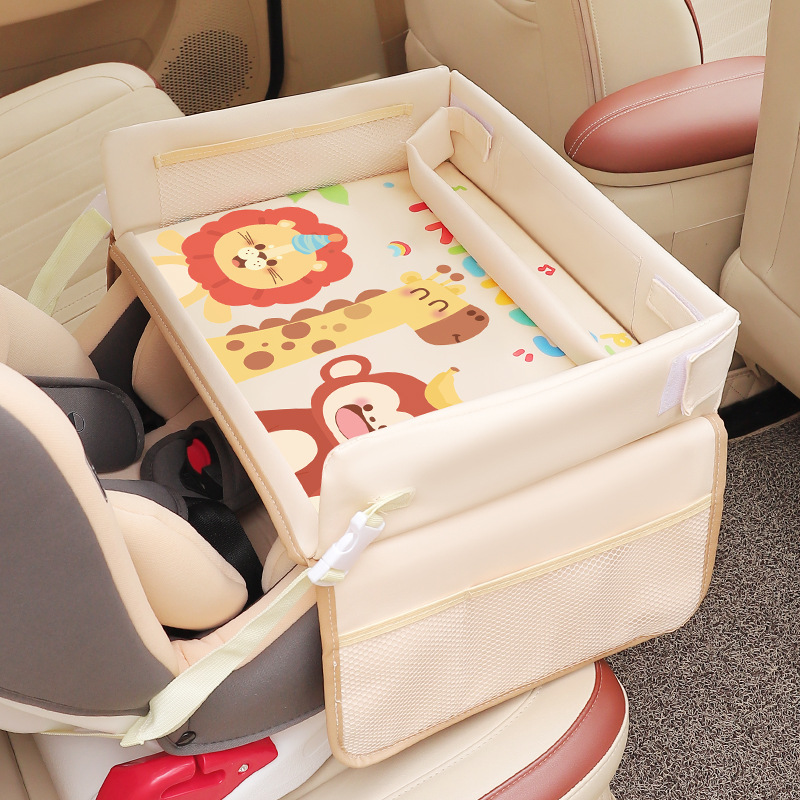 Baby Food Under 1 Year - Waterproof Cartoon Kids Car Seat Tray