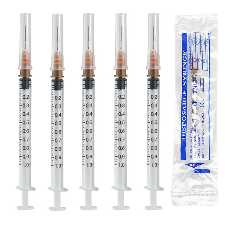 Baby Food Allergy Rash - 100pcs Disposable 1ml/cc Syringe With Needle