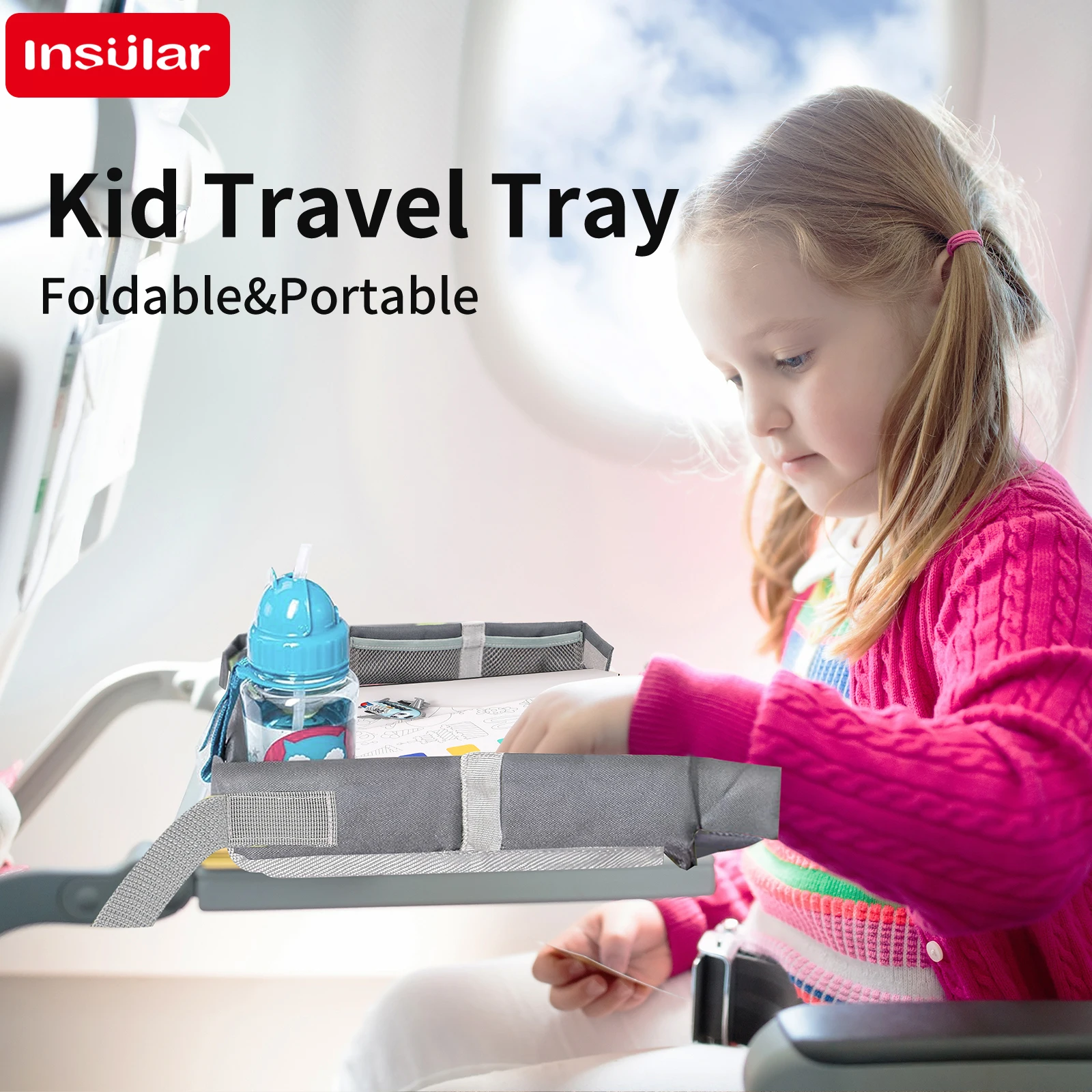 Snack Cup Toddler - INSULAR Kids Car Seat Travel Tray,