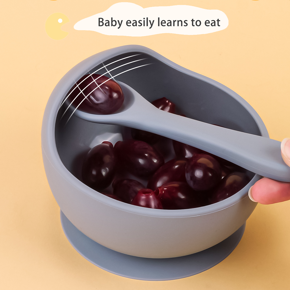 Baby Food Dinner - 2PC Silicone Sucker Bowl Feeding Tableware