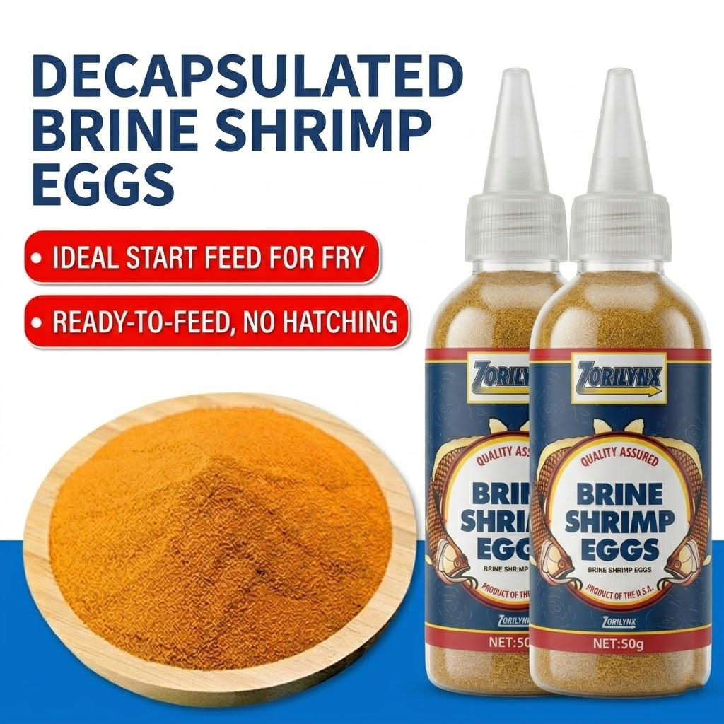 Baby Food High In Protein - 50g Decapsulated Brine Shrimp Eggs No