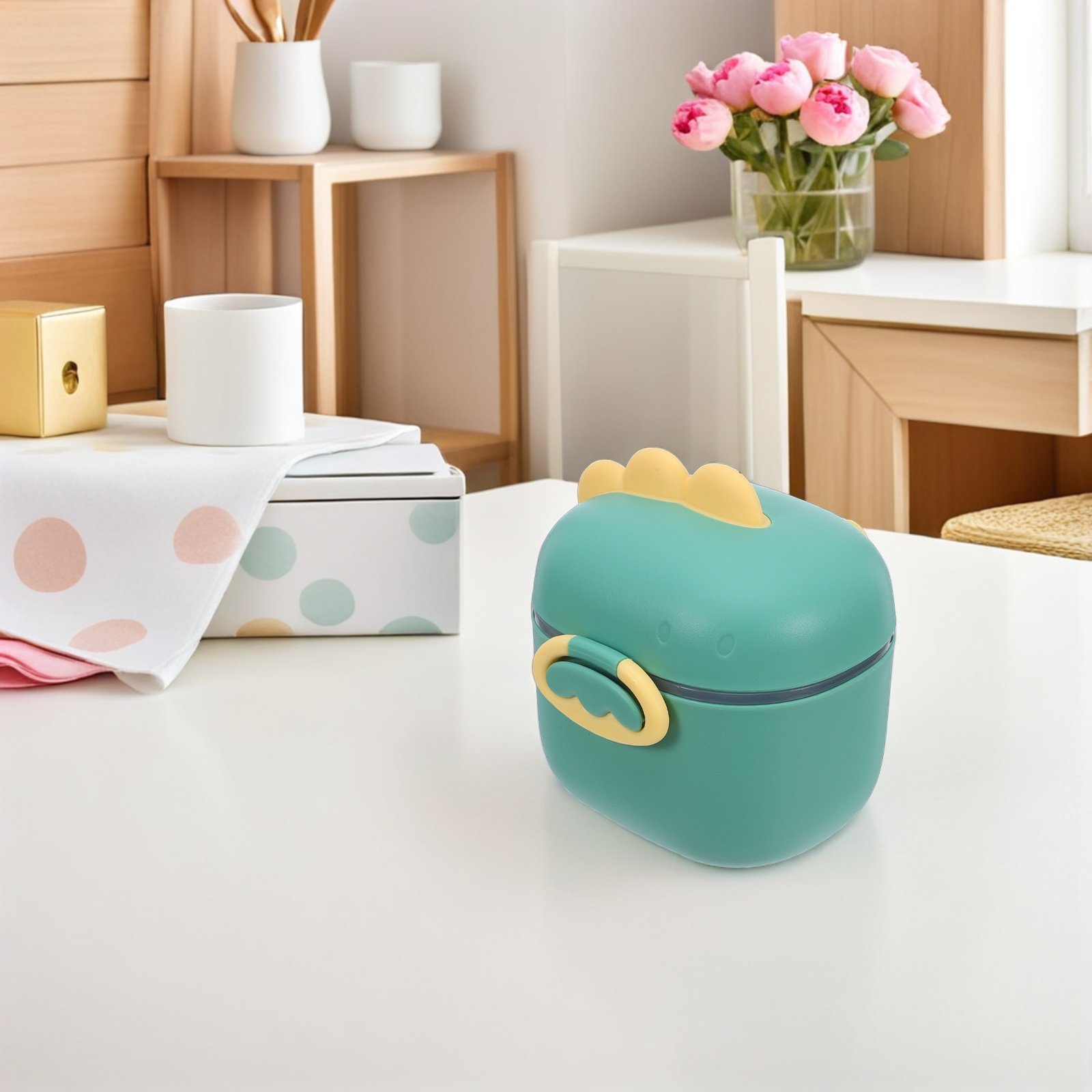 Dry Food Baby - Milk Powder Box with Spoon Storage