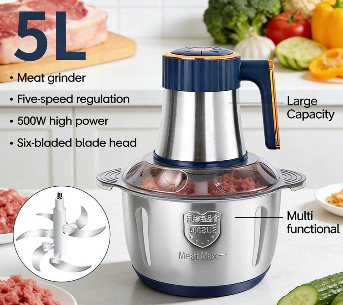 Baby Food With Meat - High-grade 5L 304 Stainless Steel Electric