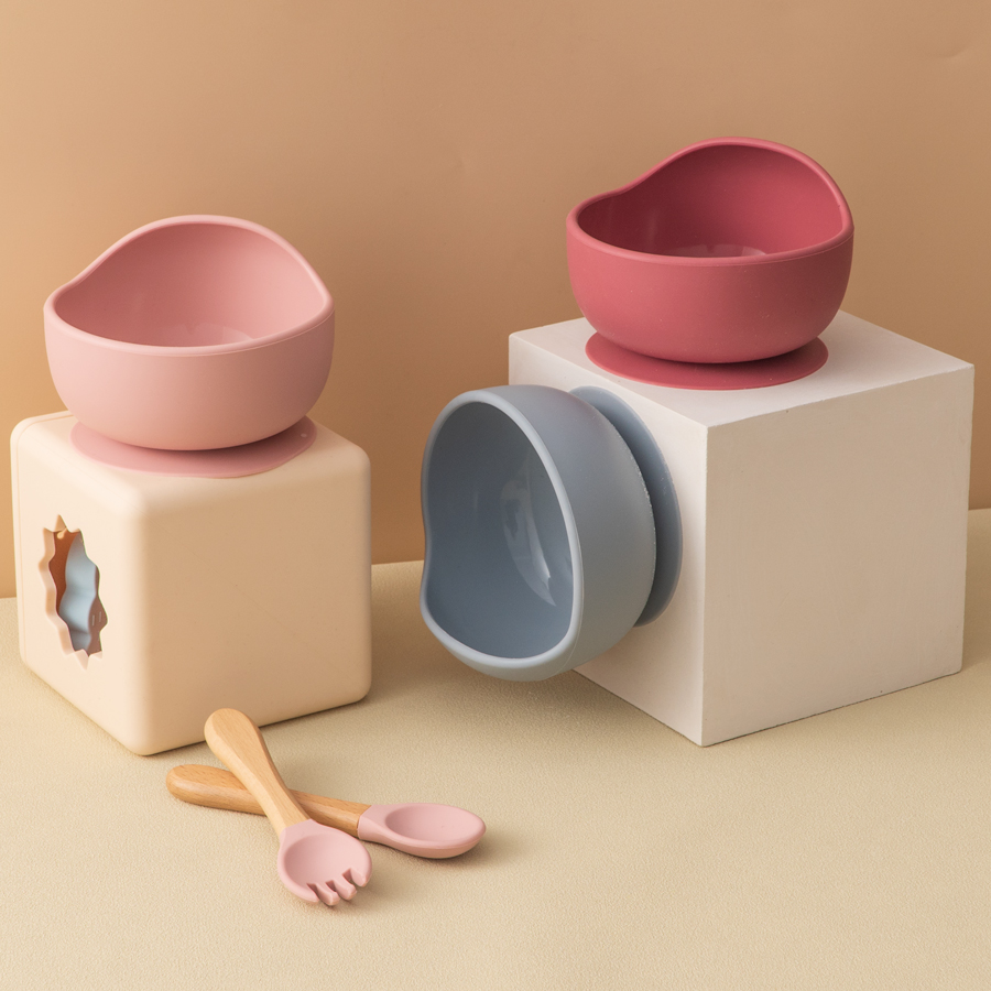 3PCS Baby Silicone Dinner Set  - Baby Food Dinner บทวิจารณ์และราคา