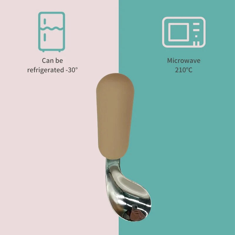Baby Spoon Fork Set 316 Stainl - Baby Food Quantity บทวิจารณ์และราคา