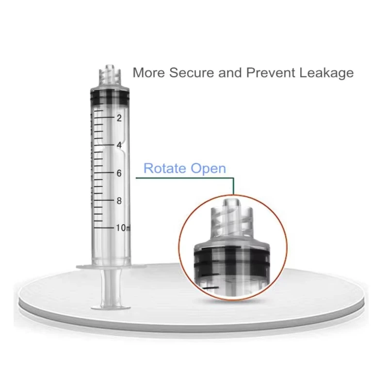 10ml Luer Lock Plastic Syringe - Baby Food Allergy Rash บทวิจารณ์และราคา
