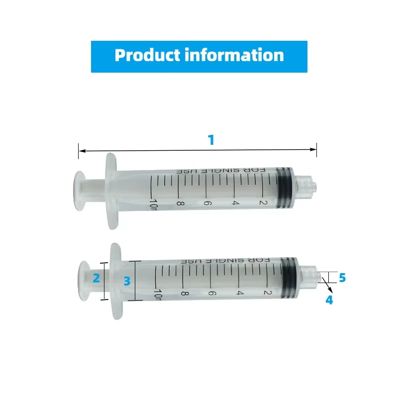 10ml Luer Lock Plastic Syringe - Baby Food Allergy Rash บทวิจารณ์และราคา