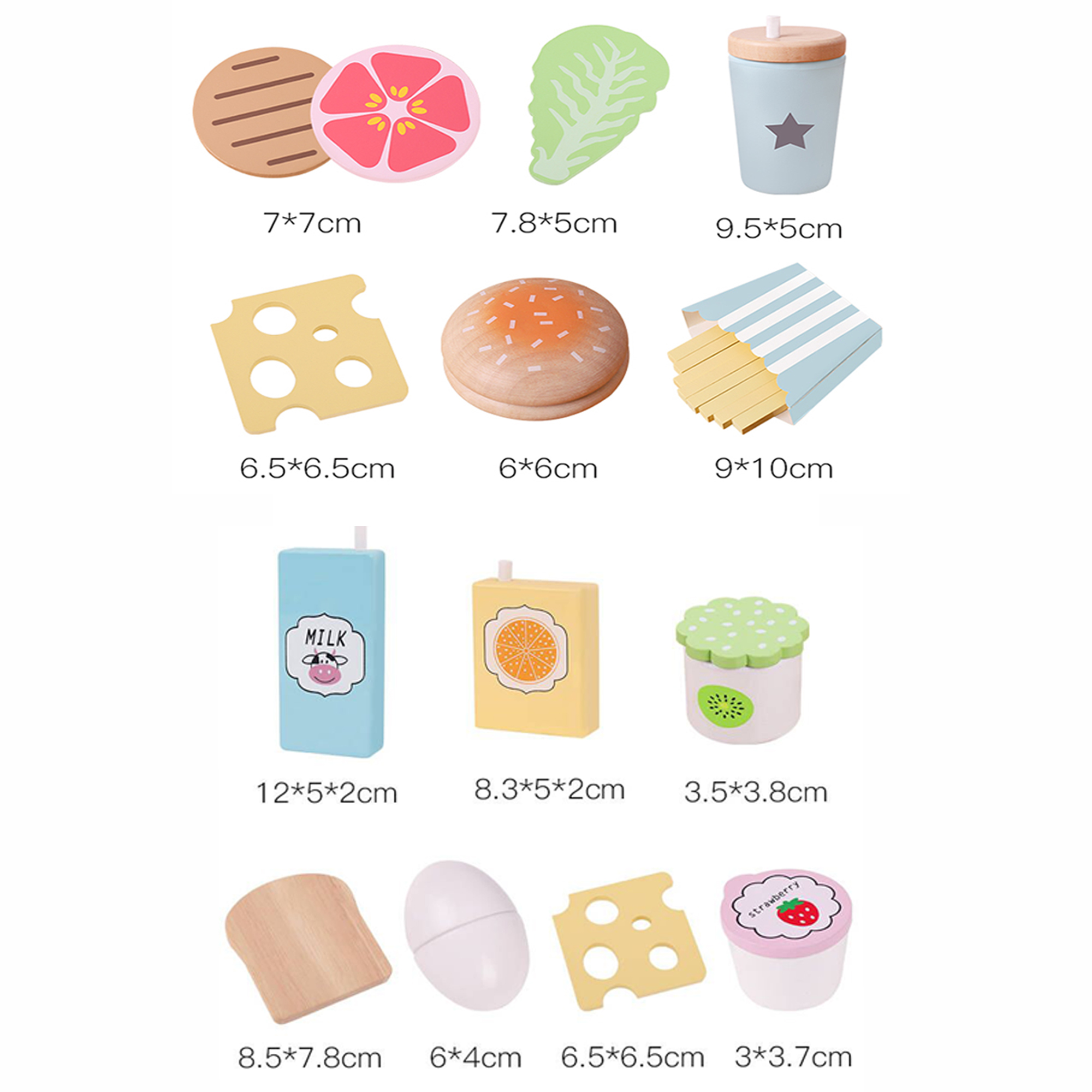Wooden Kitchen toy role play f - Baby Food Under 1 Year บทวิจารณ์และราคา