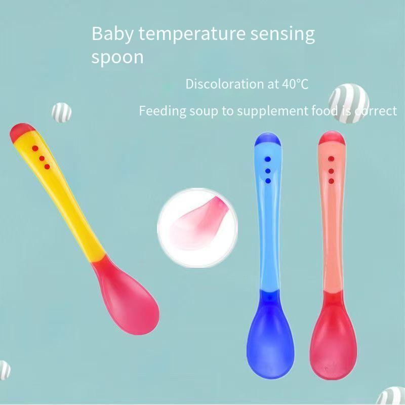 3PCS Baby silicone spoon tempe - Baby Food Quantity บทวิจารณ์และราคา