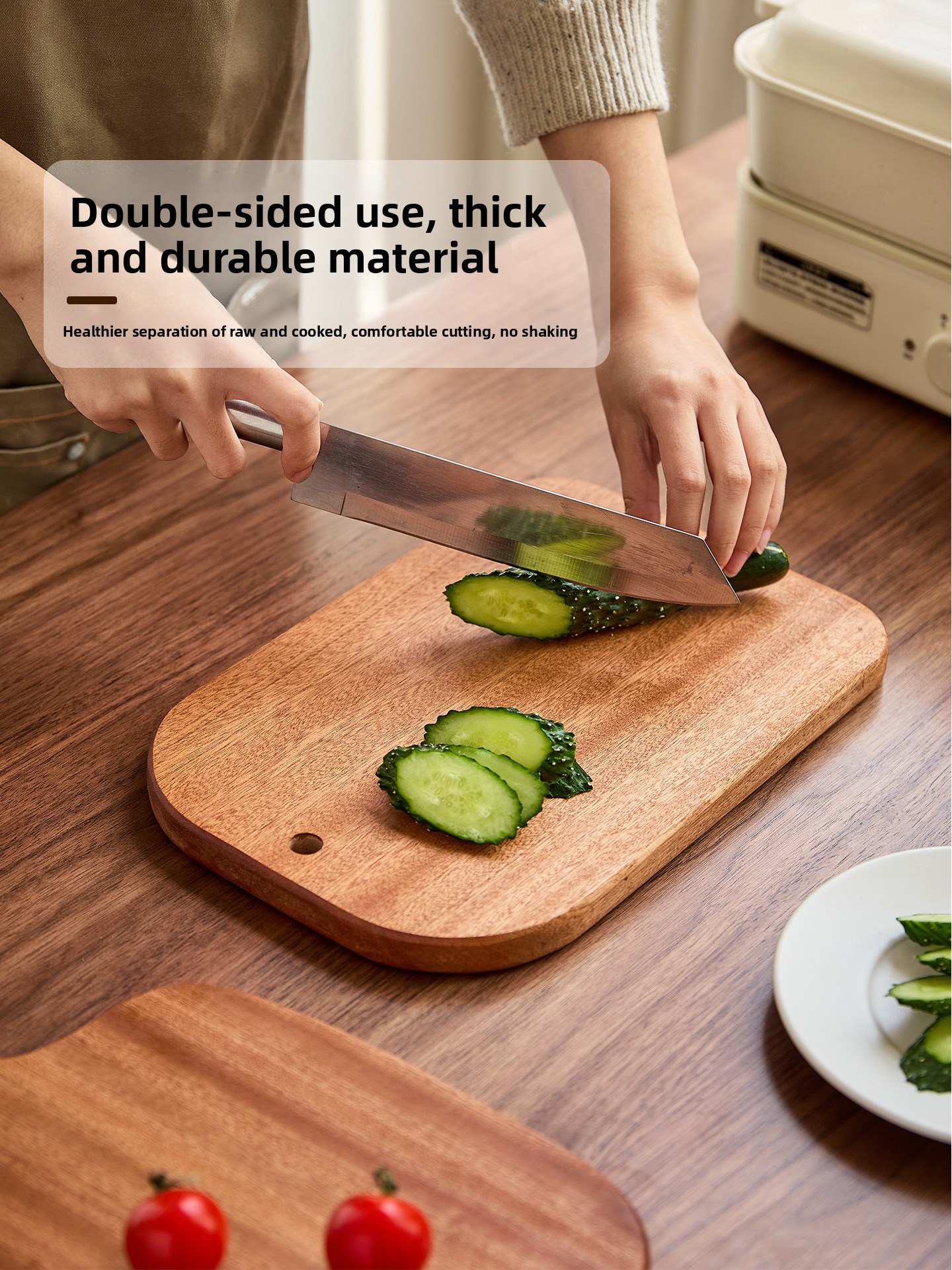  Wood Cutting Board Uptown Tea - Baby Food Restaurant บทวิจารณ์และราคา