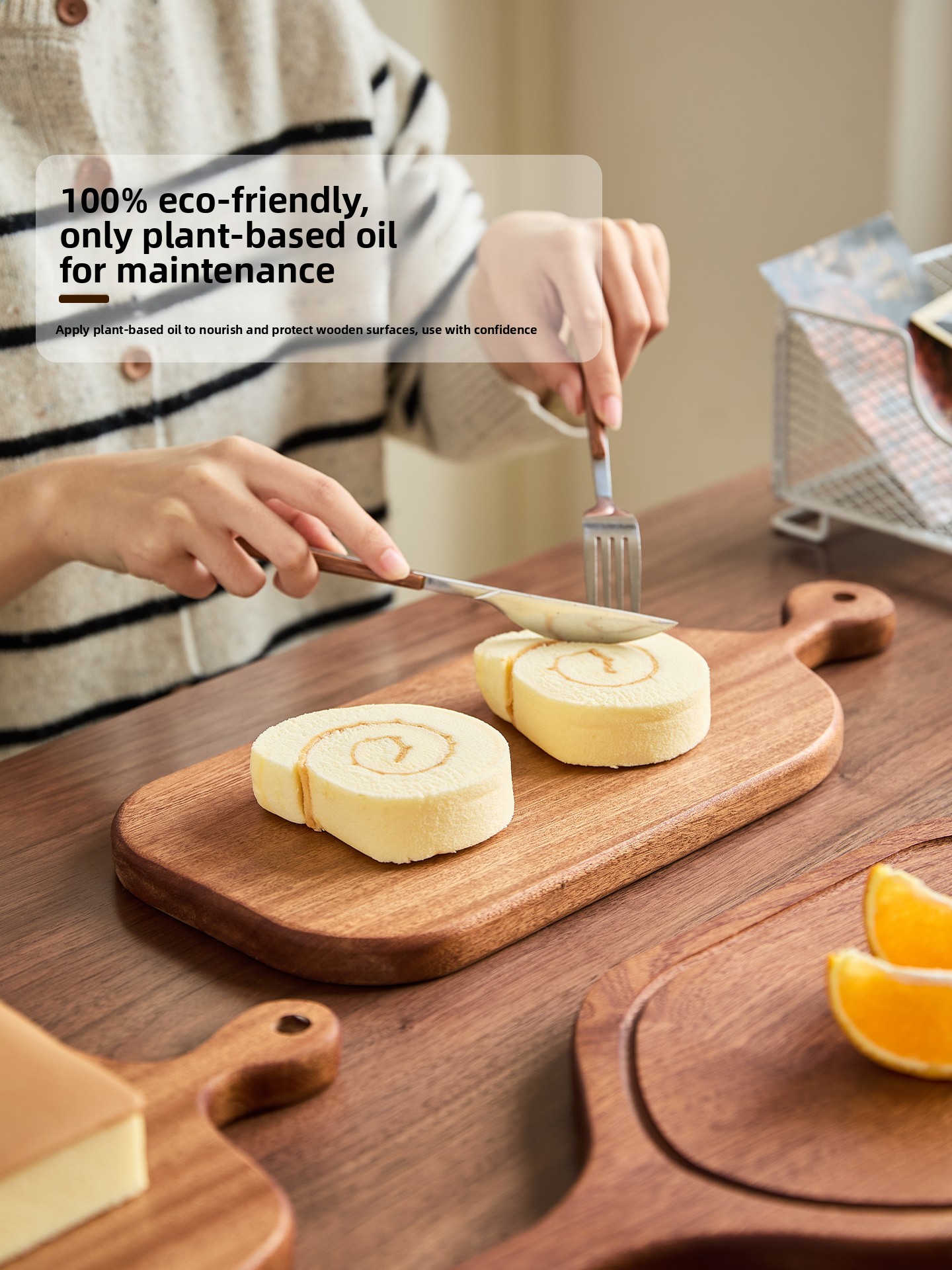  Wood Cutting Board Uptown Tea - Baby Food Restaurant บทวิจารณ์และราคา