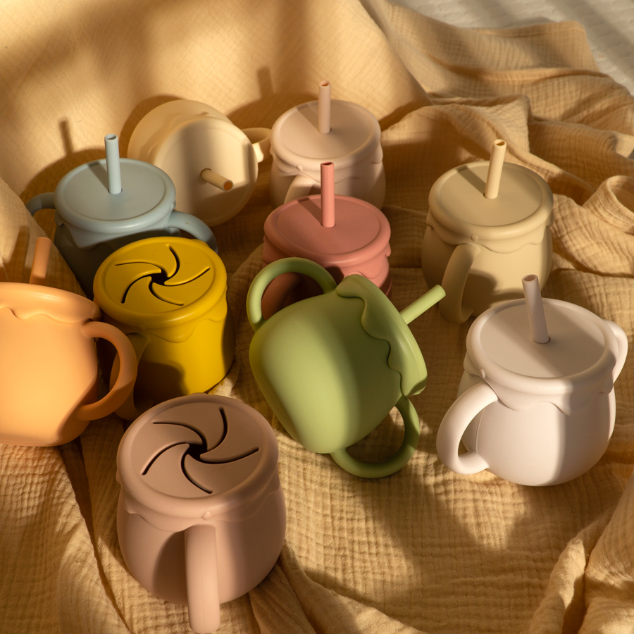 Baby Feeding Cups Portable Dri - Snack Cup Toddler บทวิจารณ์และราคา