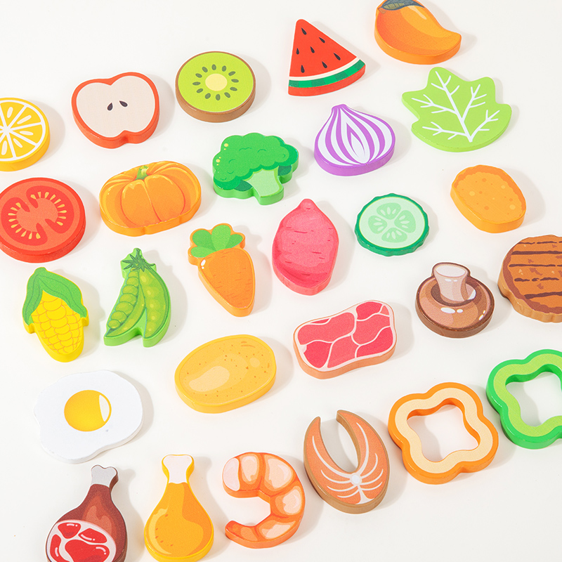 Wooden Simulation Salad Preten - Baby Food Under 1 Year บทวิจารณ์และราคา