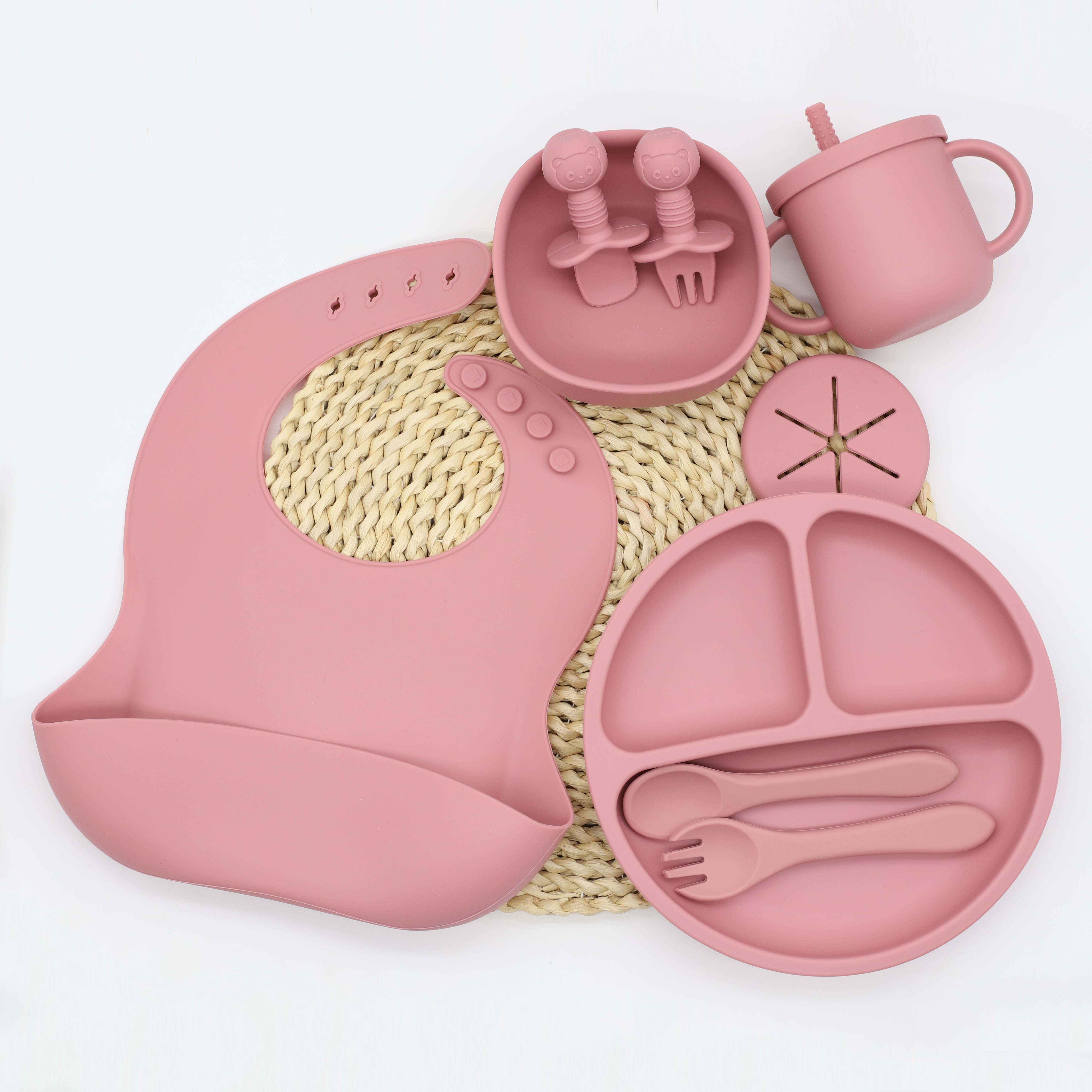 9pcs baby silicone tableware s - Snack Cup Toddler บทวิจารณ์และราคา
