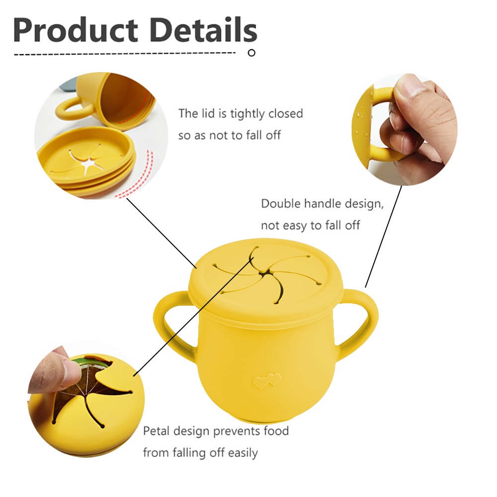 Silicone Baby Straw Cup - Cute - Snack Cup Toddler บทวิจารณ์และราคา