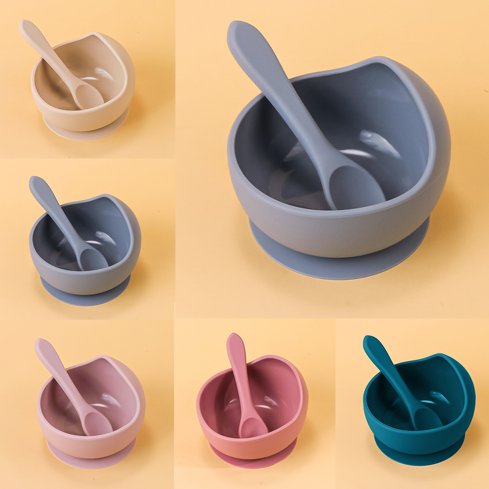 2PC Silicone Sucker Bowl Feedi - Baby Food Dinner บทวิจารณ์และราคา