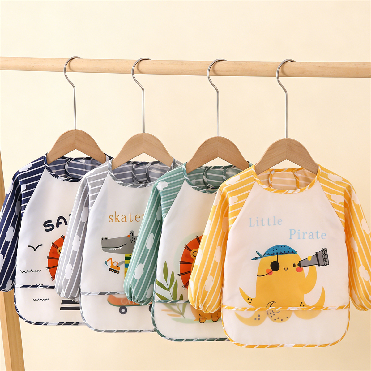 2pcs Waterproof Full Sleeve Ba - Baby Food Quantity บทวิจารณ์และราคา