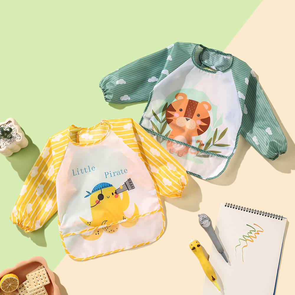 2pcs Waterproof Full Sleeve Ba - Baby Food Quantity บทวิจารณ์และราคา