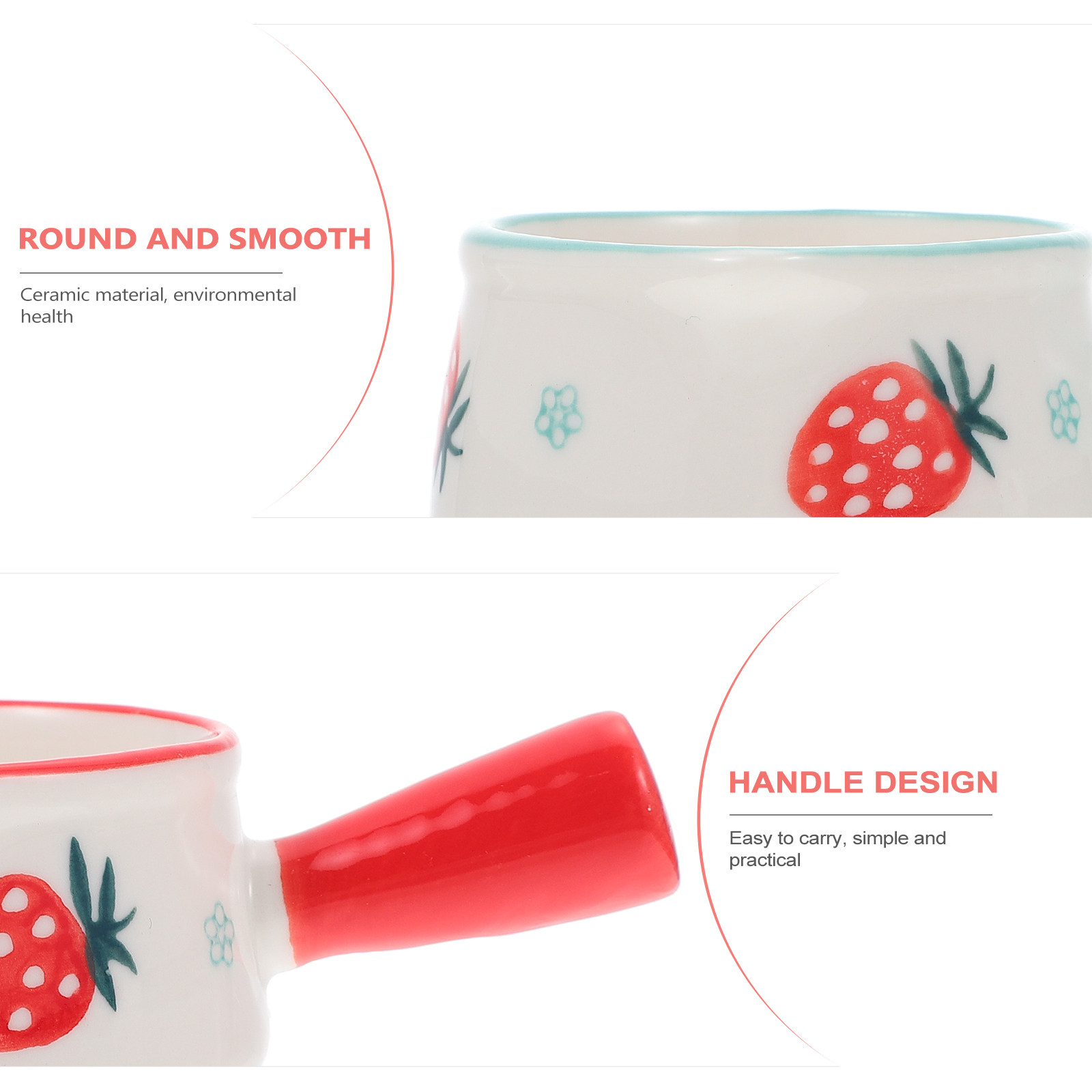 2Pcs Premium Milk Pot Ceramic  - Baby Food Restaurant บทวิจารณ์และราคา