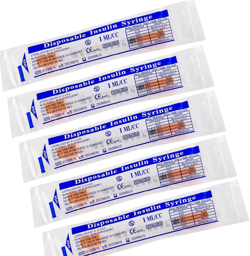 100pcs 1ml/cc Disposable Steri - Baby Food Allergy Rash บทวิจารณ์และราคา