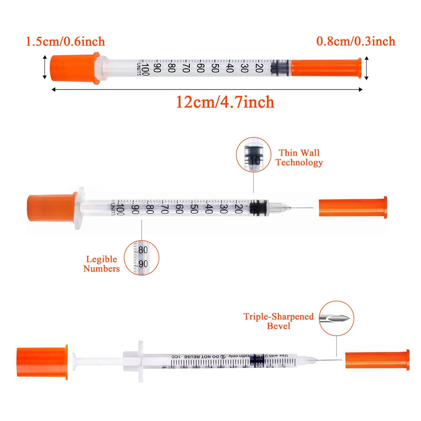 100pcs 1ml/cc Disposable Steri - Baby Food Allergy Rash บทวิจารณ์และราคา
