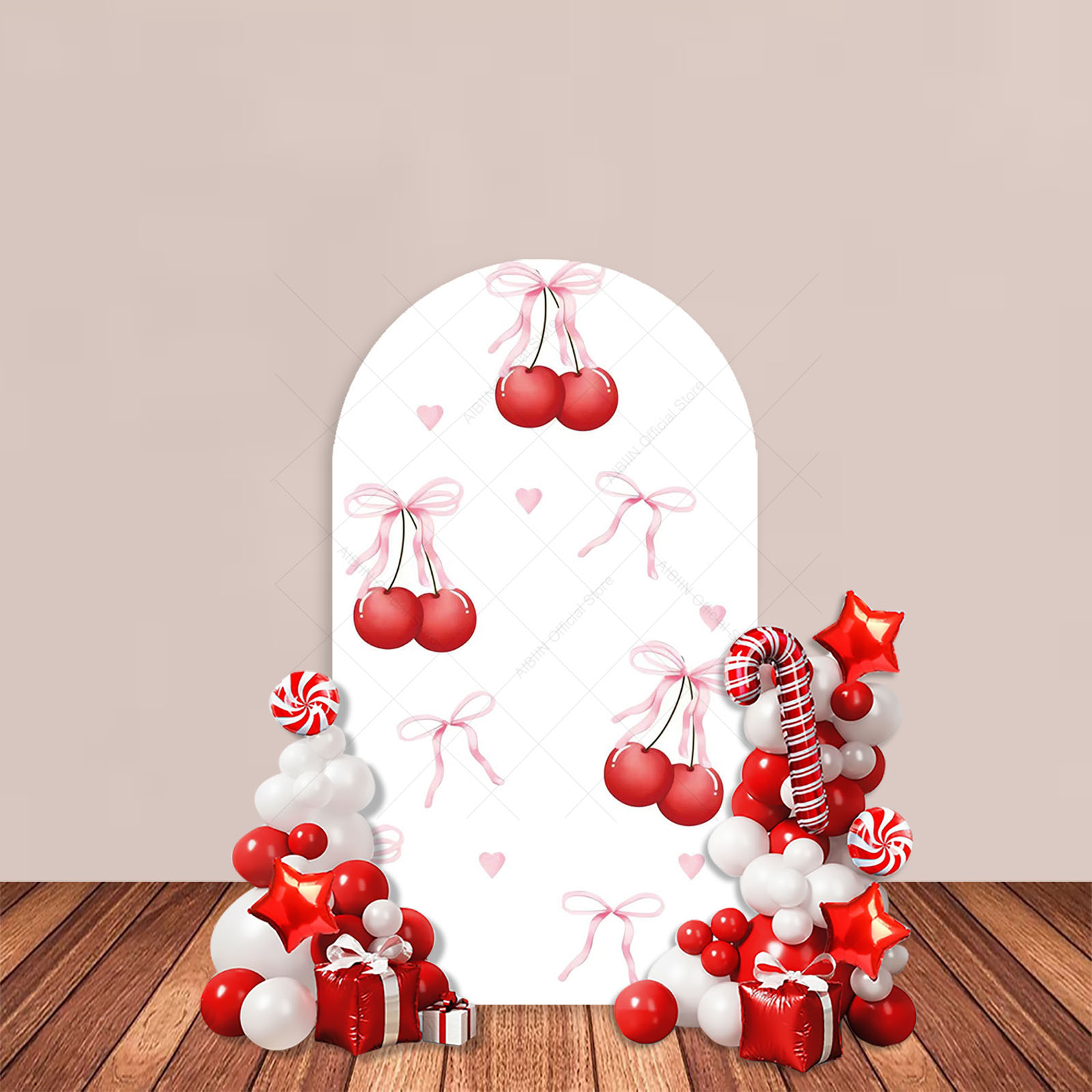 Cherry Bow Merry Christmas Arc - Baby Xmas Food บทวิจารณ์และราคา