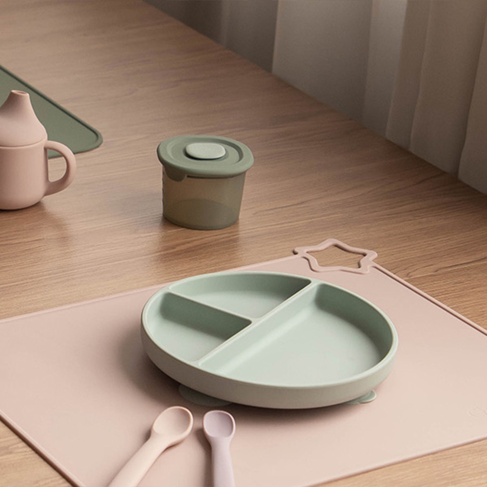 1PCS Simple Silicone Placemat  - Baby Food Restaurant บทวิจารณ์และราคา