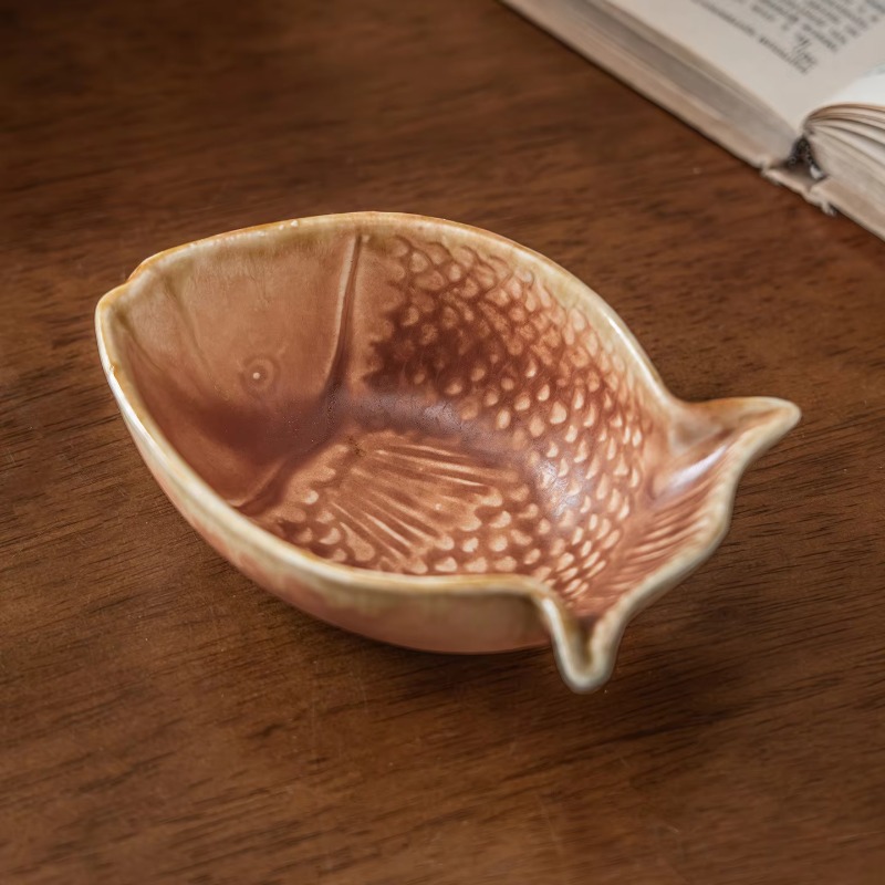 Creative Fish Shape Ceramic Bo - Baby Food Restaurant บทวิจารณ์และราคา