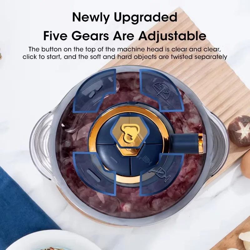 5L Electric Meat Grinders 304  - Baby Food With Meat บทวิจารณ์และราคา