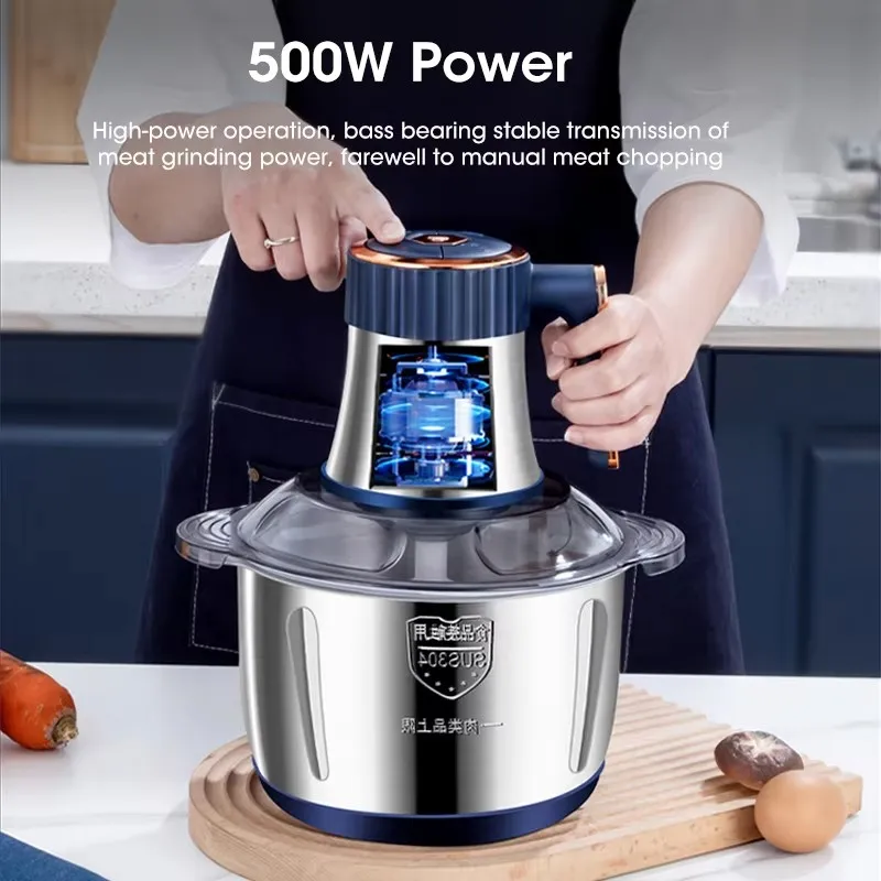 5L Electric Meat Grinders 304  - Baby Food With Meat บทวิจารณ์และราคา