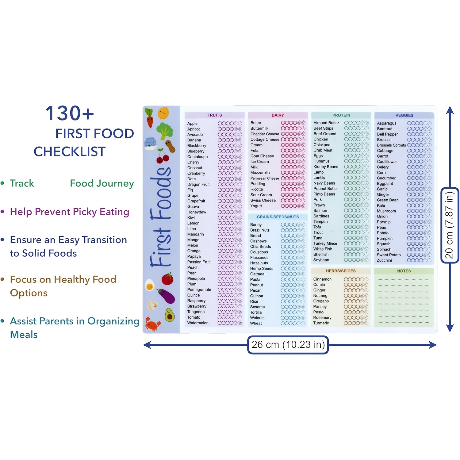 Baby First Foods Tracker, High - Dry Food Baby บทวิจารณ์และราคา