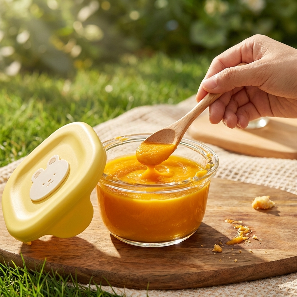 Glass Feeding Bowl with Lid–He - Baby Food Allergy Rash บทวิจารณ์และราคา