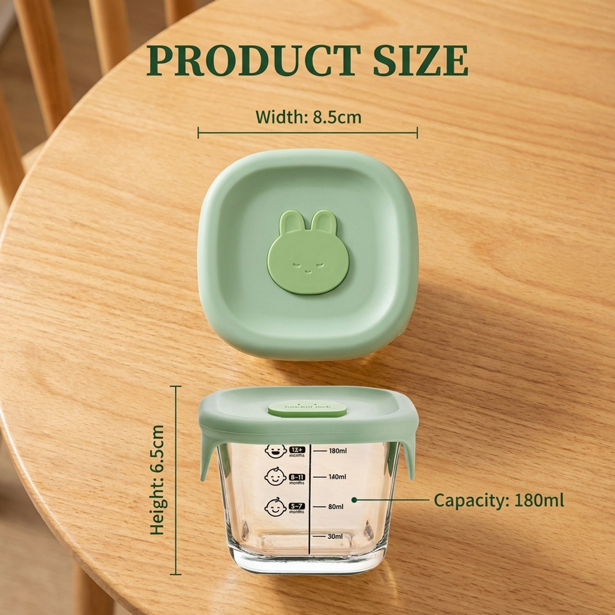 Glass Feeding Bowl with Lid–He - Baby Food Allergy Rash บทวิจารณ์และราคา