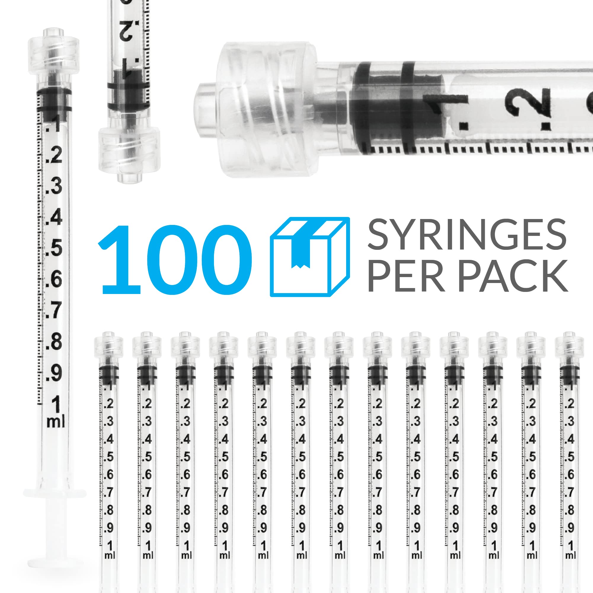 100pcs 1ml  Lab Supply Sterile - Baby Food Allergy Rash บทวิจารณ์และราคา