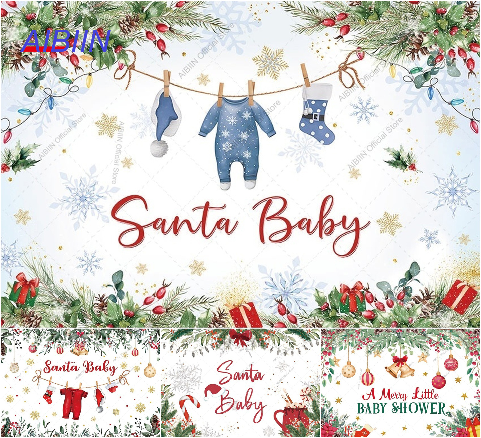 Christmas Santa Baby Clothing  - Baby Xmas Food บทวิจารณ์และราคา