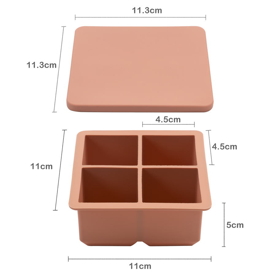 Food Grade Soft Silicone Squar - Baby Food Dinner บทวิจารณ์และราคา
