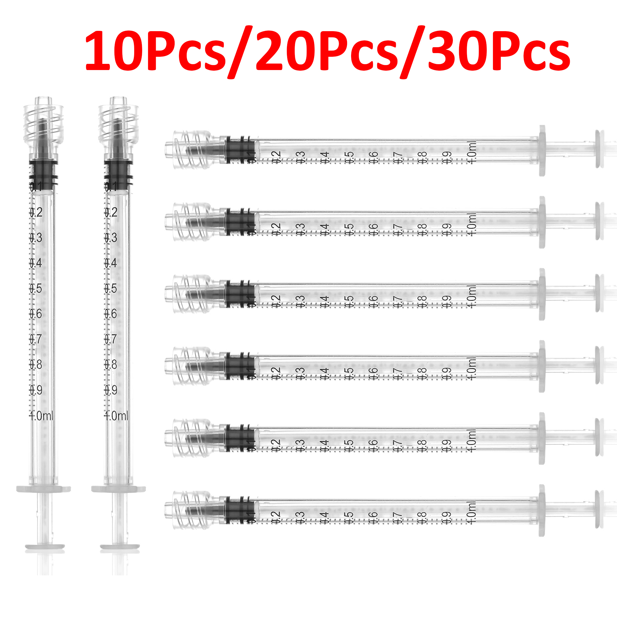 10Pcs/20Pcs/30Pcs 1ml/1cc Luer - Baby Food Allergy Rash บทวิจารณ์และราคา