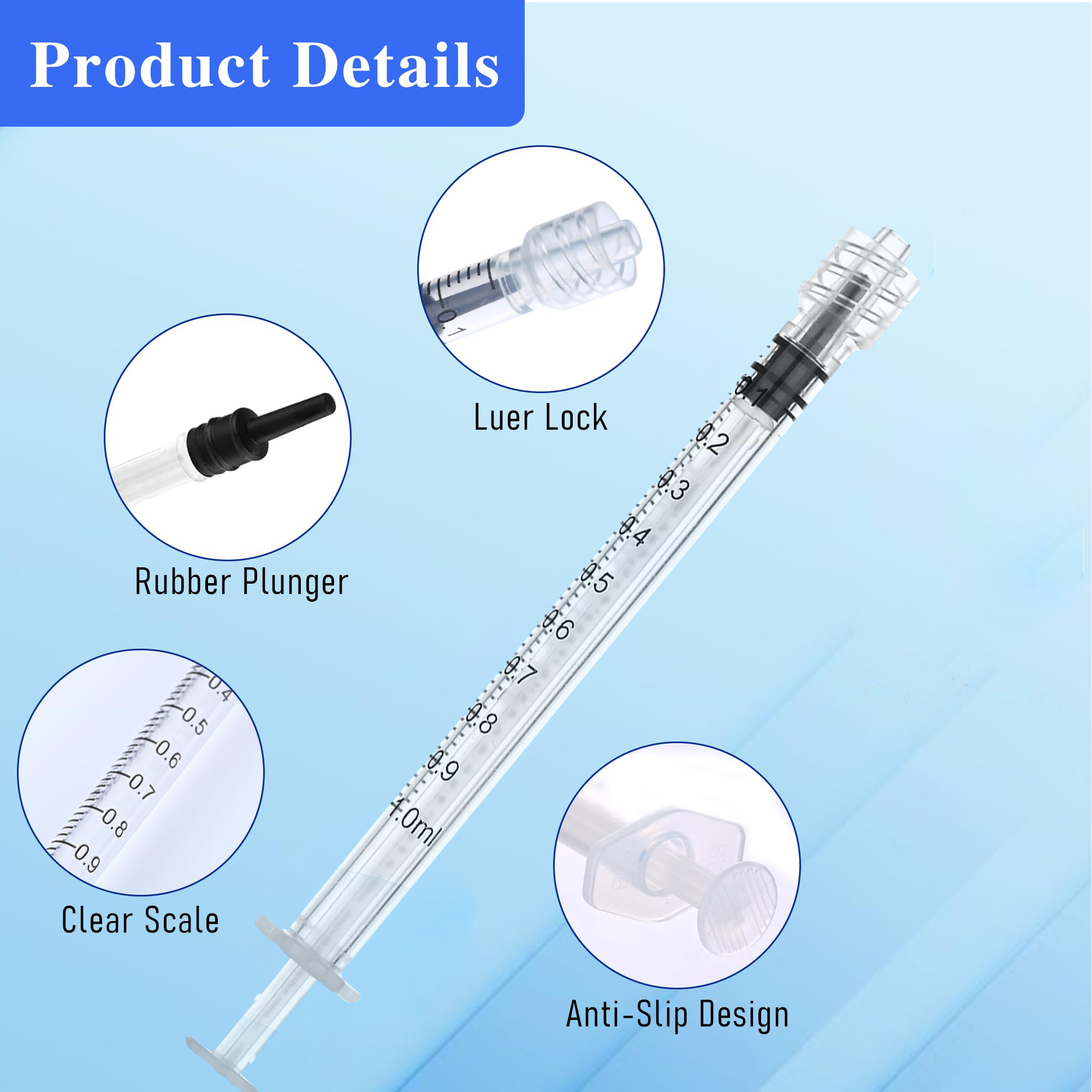 10Pcs/20Pcs/30Pcs 1ml/1cc Luer - Baby Food Allergy Rash บทวิจารณ์และราคา