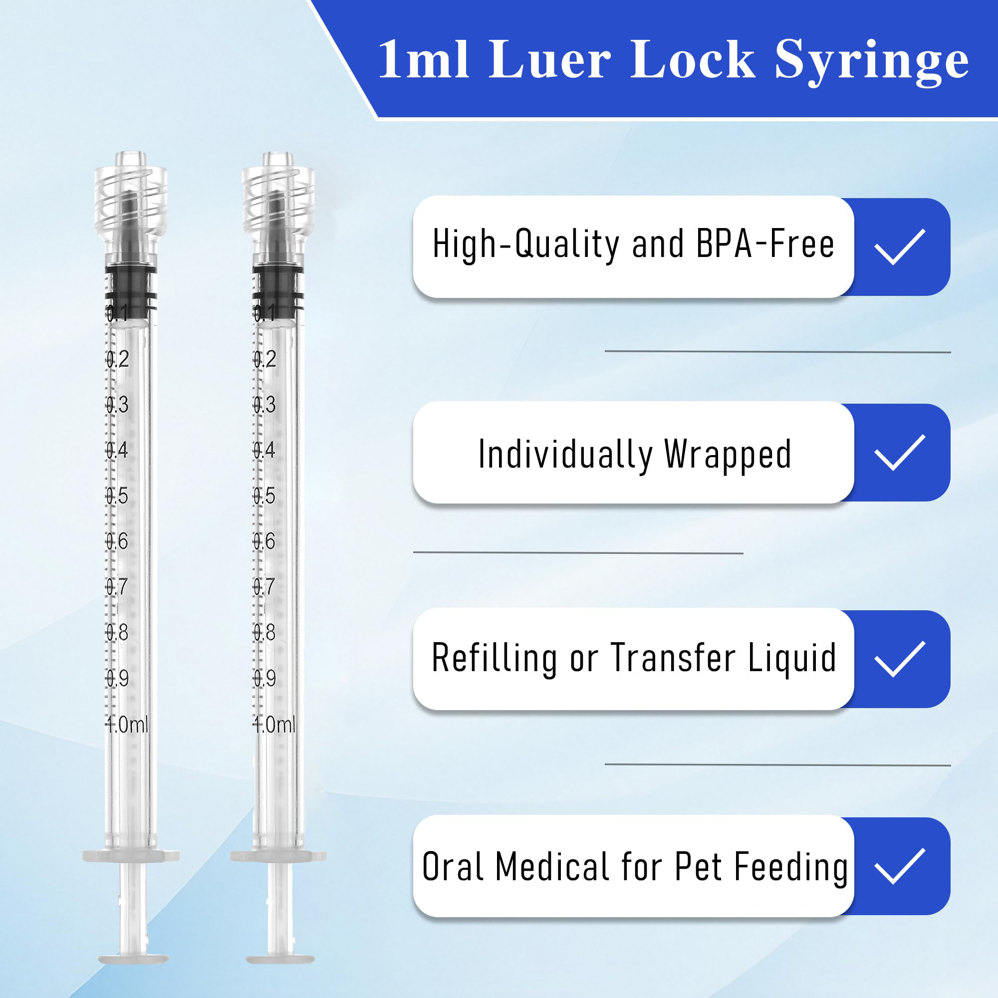 10Pcs/20Pcs/30Pcs 1ml/1cc Luer - Baby Food Allergy Rash บทวิจารณ์และราคา