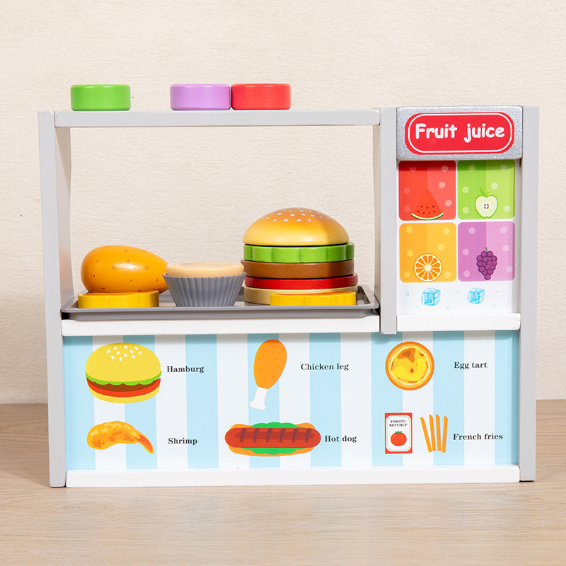 Children Toy Puzzle Wooden Kit - Baby Food Restaurant บทวิจารณ์และราคา