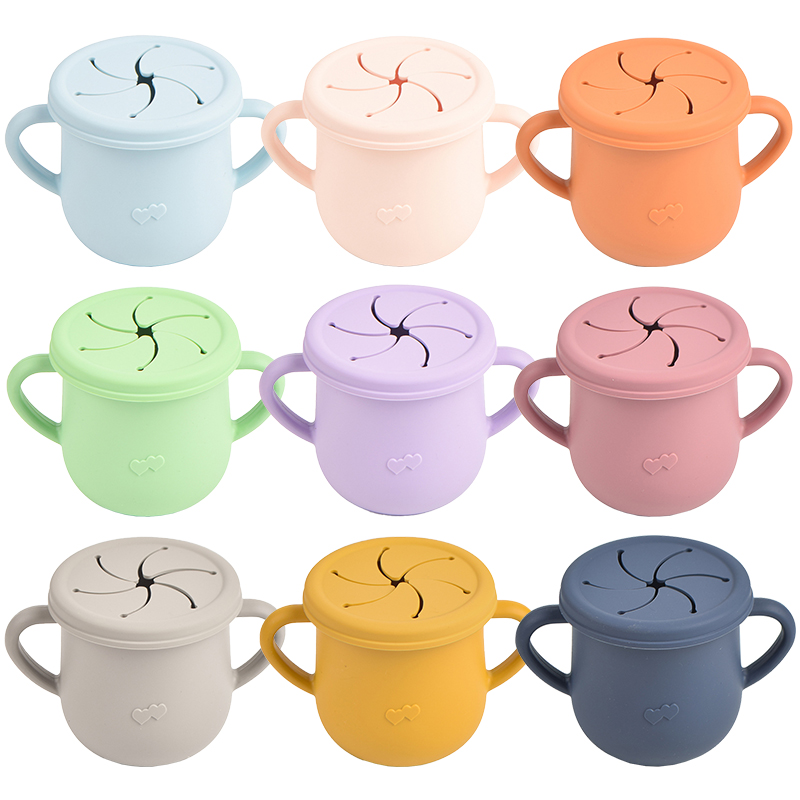 Baby Silicone Feeding Cups Por - Snack Cup Toddler บทวิจารณ์และราคา