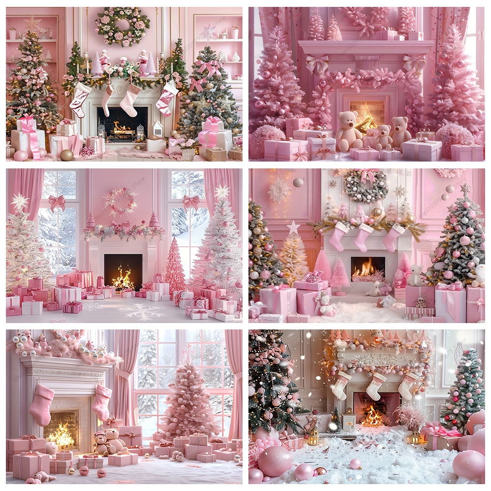 Pink Christmas Photography Bac - Baby Xmas Food บทวิจารณ์และราคา
