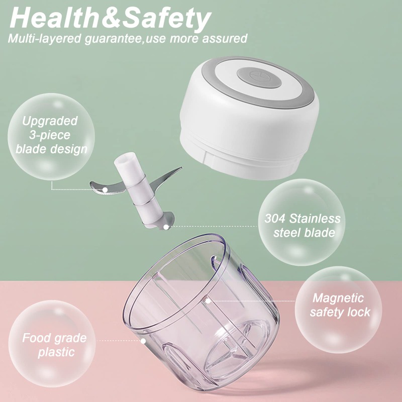 250ML Electric Garlic Grinder  - Baby Food With Meat บทวิจารณ์และราคา