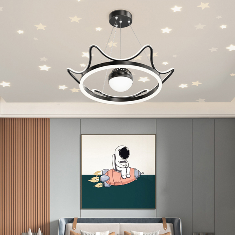 Modern Crown Starry Sky LED Pe - Baby Food Restaurant บทวิจารณ์และราคา