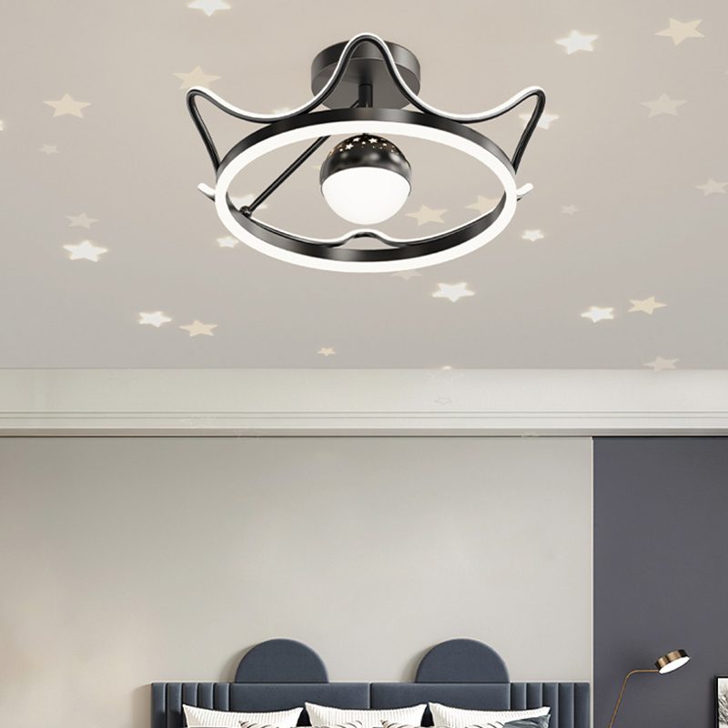 Modern Crown Starry Sky LED Pe - Baby Food Restaurant บทวิจารณ์และราคา