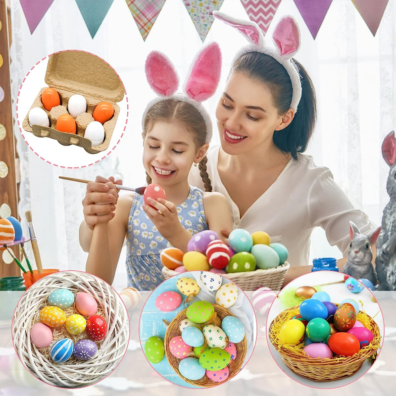 6Pcs Wooden Eggs Toy Egg Kitch - Baby Food Quantity บทวิจารณ์และราคา