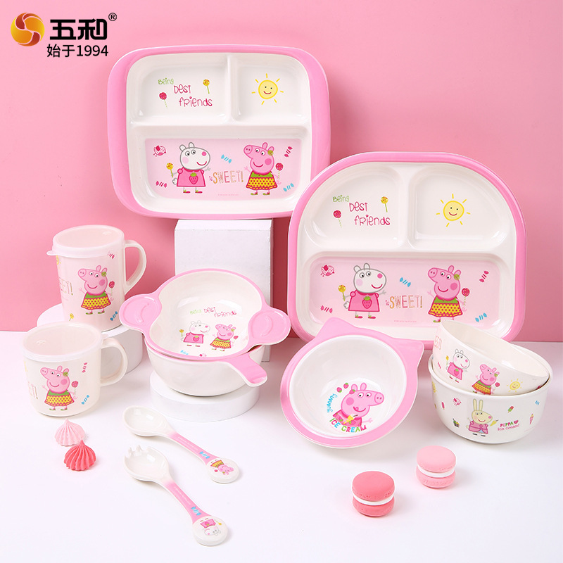 Peppa Pig Kid's Tableware Set  - Baby Food Dinner บทวิจารณ์และราคา