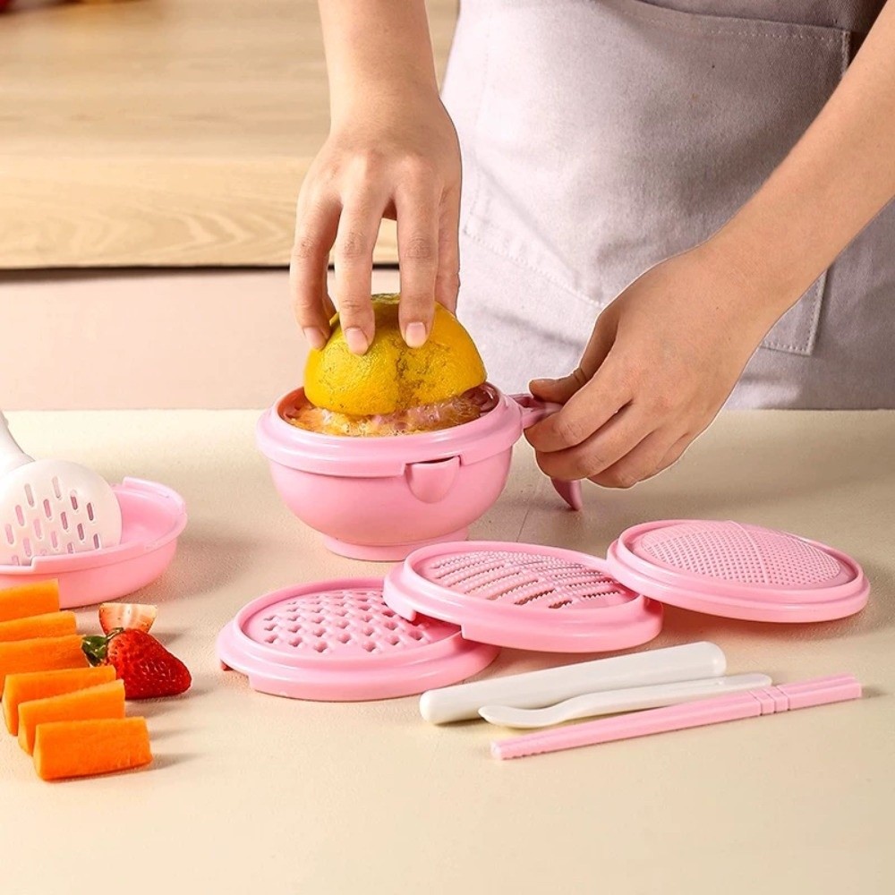 Solid color Baby Food Grinding - Baby Food Grater บทวิจารณ์และราคา