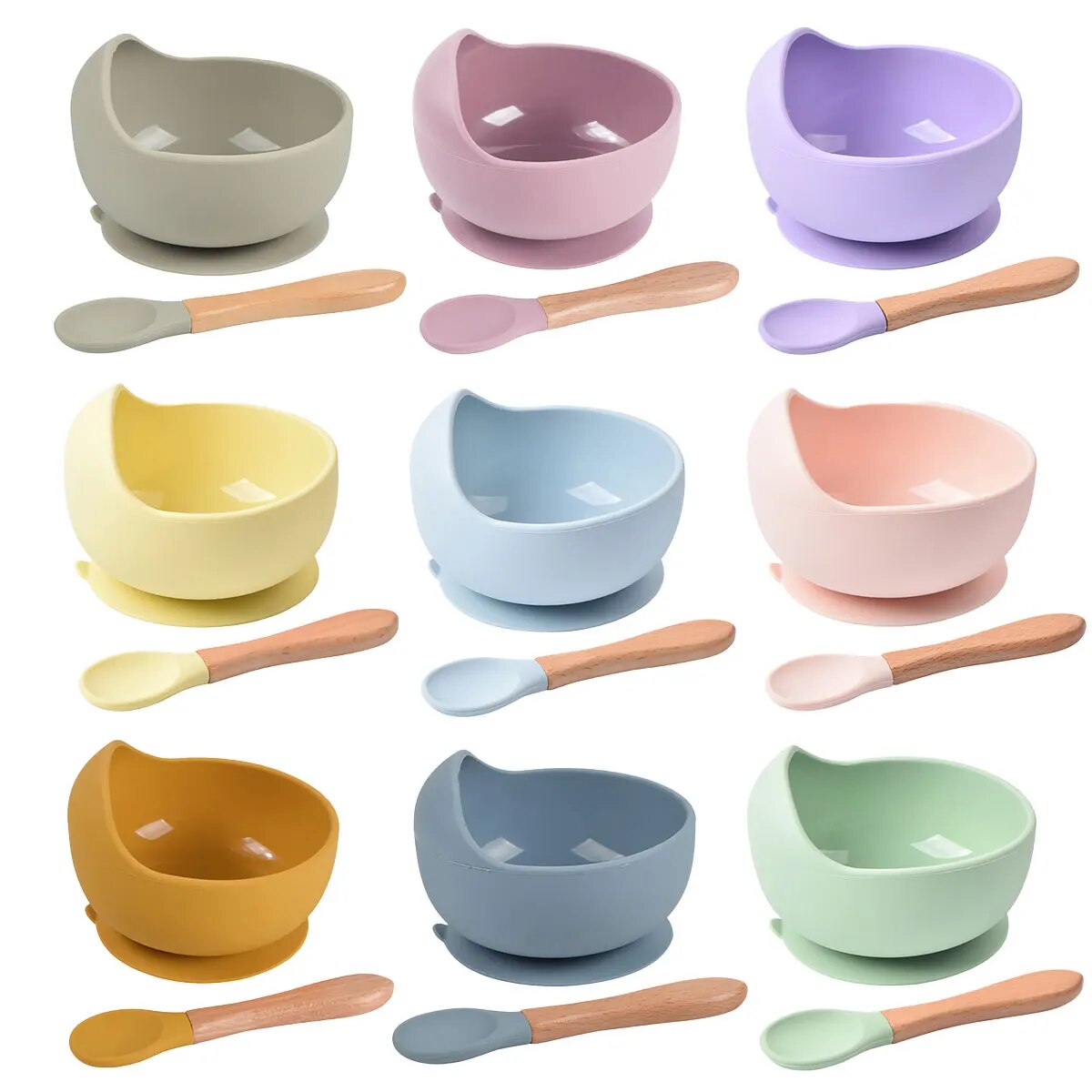 2PCS Silicone Baby Feeding Bow - Baby Food Grater บทวิจารณ์และราคา
